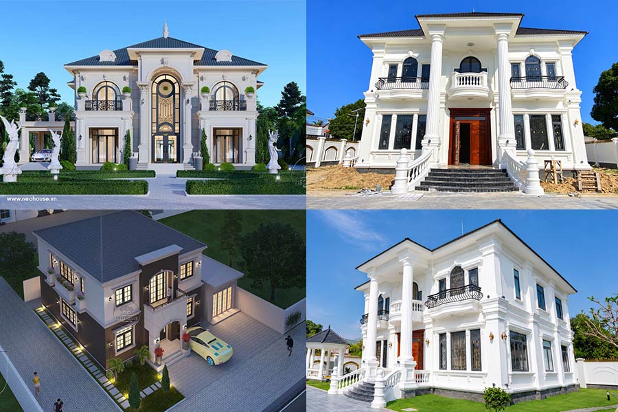 Dự toán chi phí xây nhà 2 tầng 4 phòng ngủ năm 2026 chi tiết