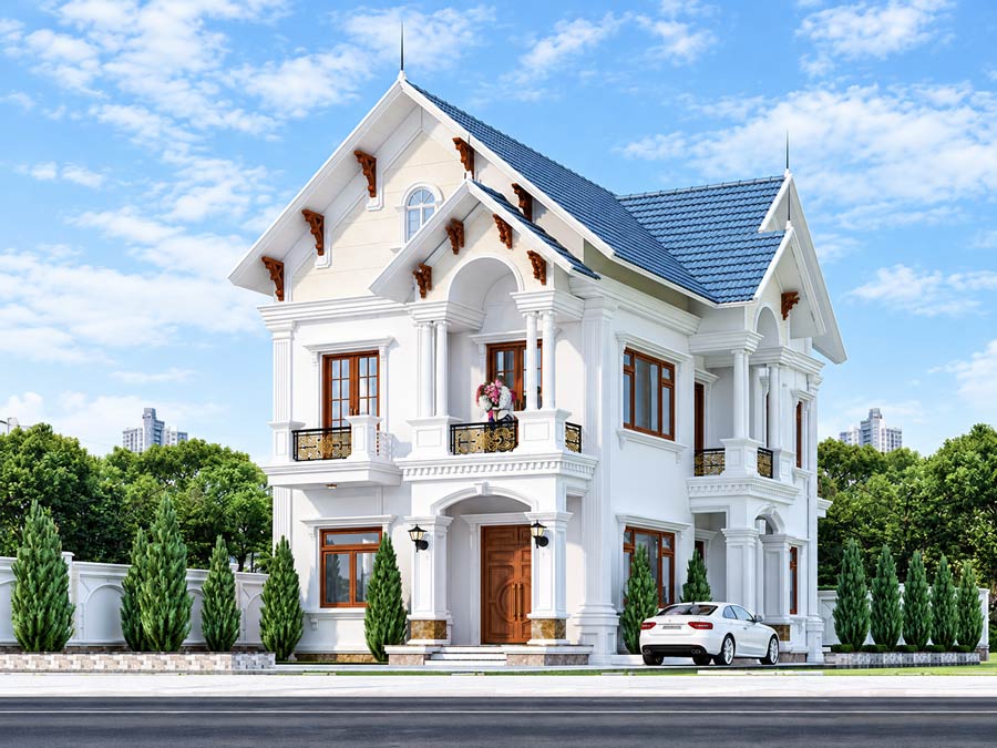 Chi phí xây nhà 2 tầng mái Thái trọn gói mới nhất