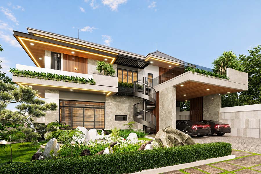 Đơn giá nhân công xây dựng nhà 2 tầng 200m2