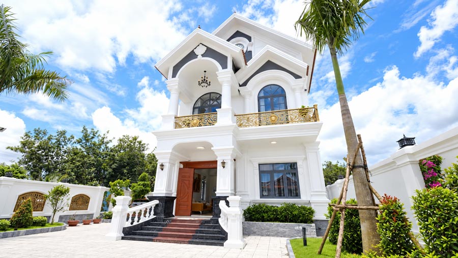 Đơn giá thi công hoàn thiện kiến trúc nhà 2 tầng 120m2