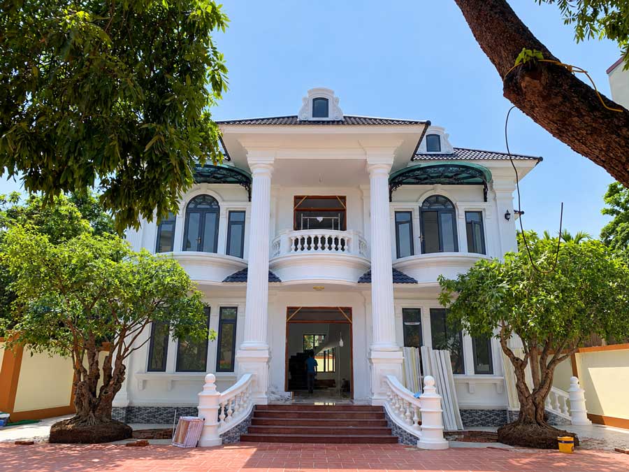 Đơn giá thi công hoàn thiện kiến trúc nhà 2 tầng 160m2