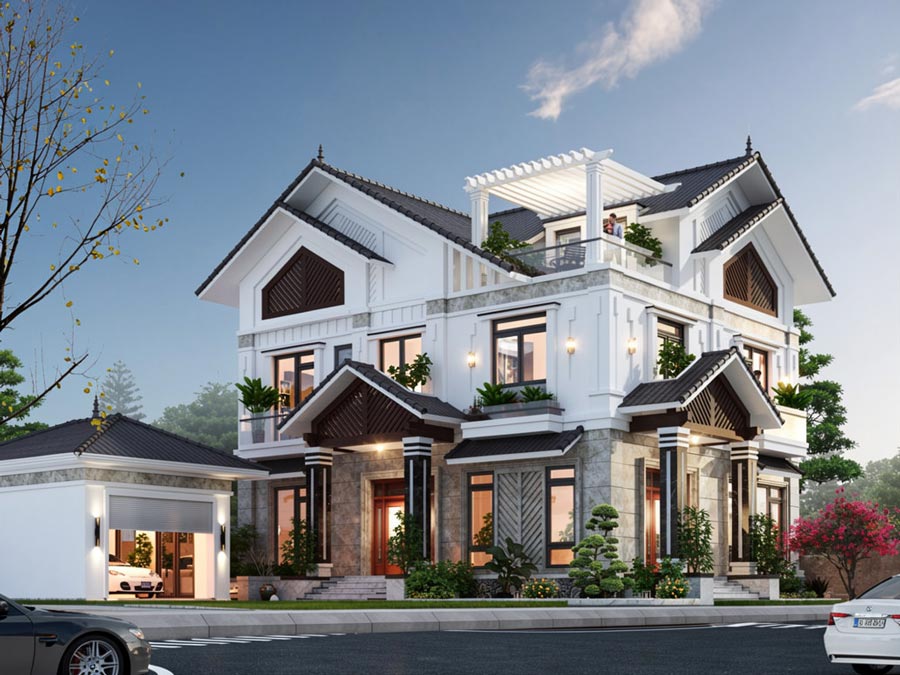 Lưu ý đến độ dốc mái thái