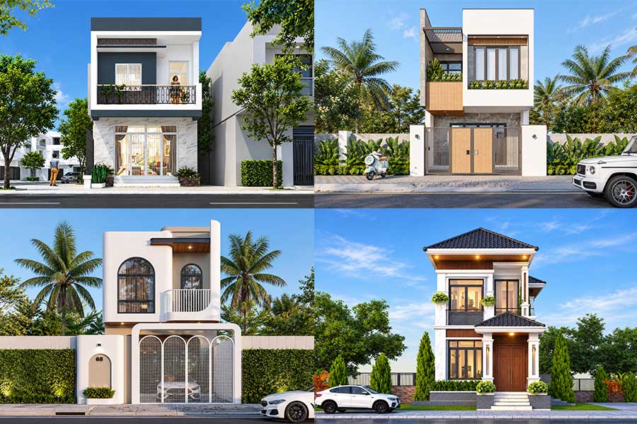 25+ Mẫu xây nhà 2 tầng 900 triệu đẹp, tiện nghi & tiết kiệm