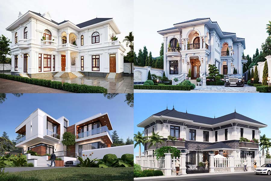 25+ Mẫu nhà chữ L 2 tầng 5 phòng ngủ đẹp, độc đáo mới 2026