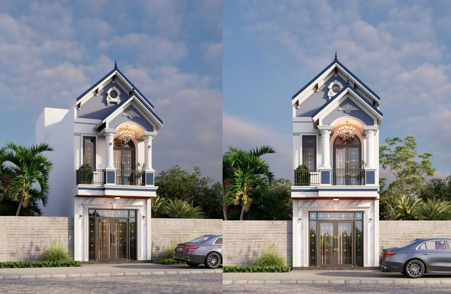 Nhược điểm cần lưu ý khi thiết kế xây nhà ống 2 tầng mái thái 5m