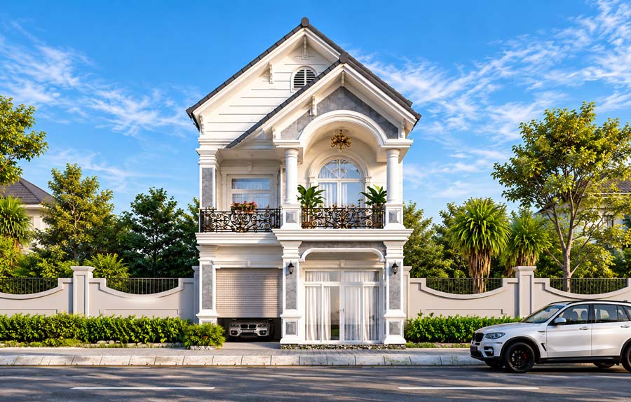 Kiến trúc sang trọng, phù hợp nhiều phong cách thiết kế