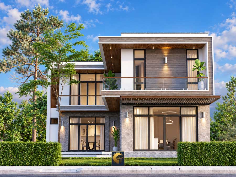 Vì sao mẫu nhà chữ L 2 tầng 70m2 lại được yêu thích?